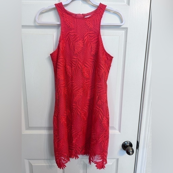 NWOT Revolve Lovers + Friends, Caspian Shift Dress, Small in Coral - Picture 2 of 6